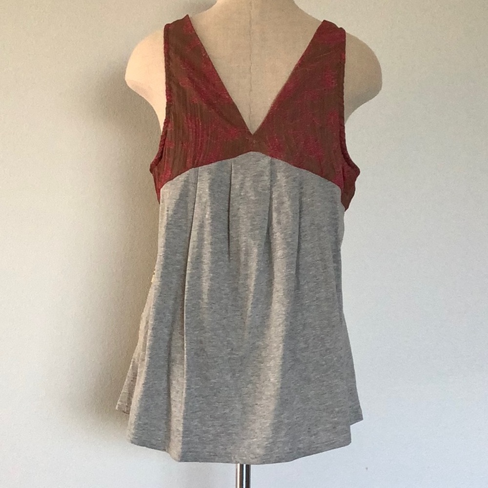 Anthropology, Tiny brand, tank with sequins, chiffon, poly cotton multic… - Picture 6 of 13
